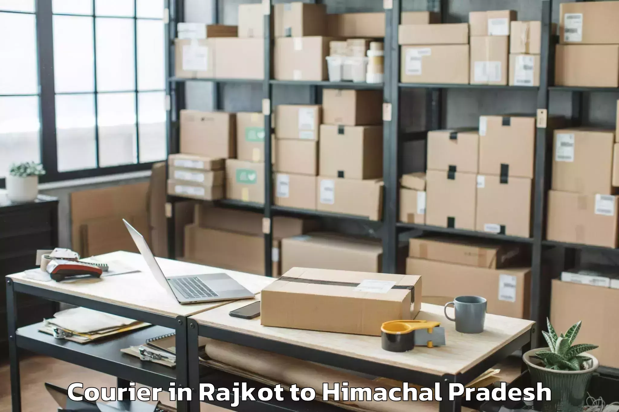 Easy Rajkot to Sarkaghat Courier Booking